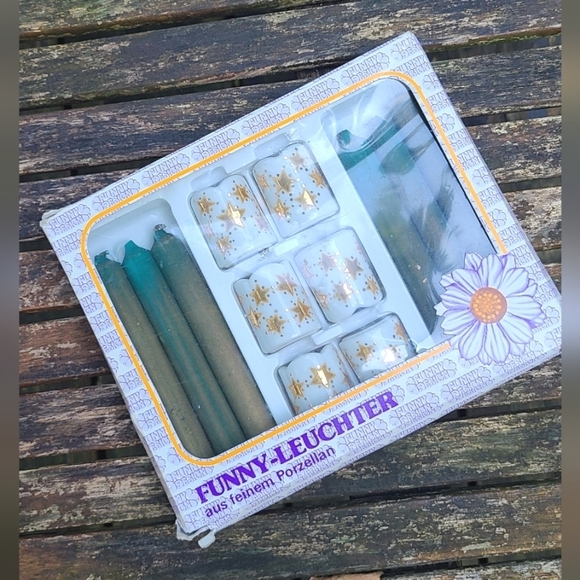 Vintage German Candle Set - Picture 1 of 6